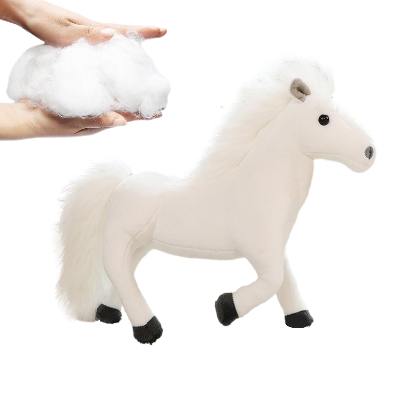 Amazon.co.jp: 馬のぬいぐるみ 3Dの目をした馬のぬいぐるみ