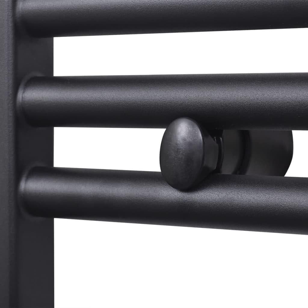 Genérico Radiador toallero de baño Recto Negro 500 x 1160 mm,Casa y jardín,Electrodomésticos,Control del Clima,Radiadores-141907