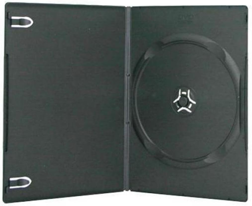 Four Square Media 10 X Single Slimline DVD Black Case 7mm Spine – Pack ...