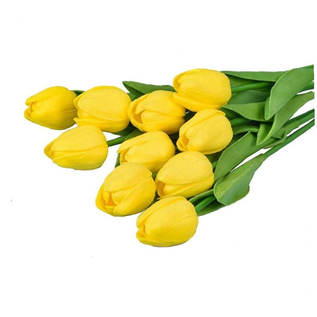 Amazon｜10個入りチューリップの造花の実タッチ人工ブーケ偽の花の結婚式の装飾の花のホームデコレーション糸｜造花 オンライン通販