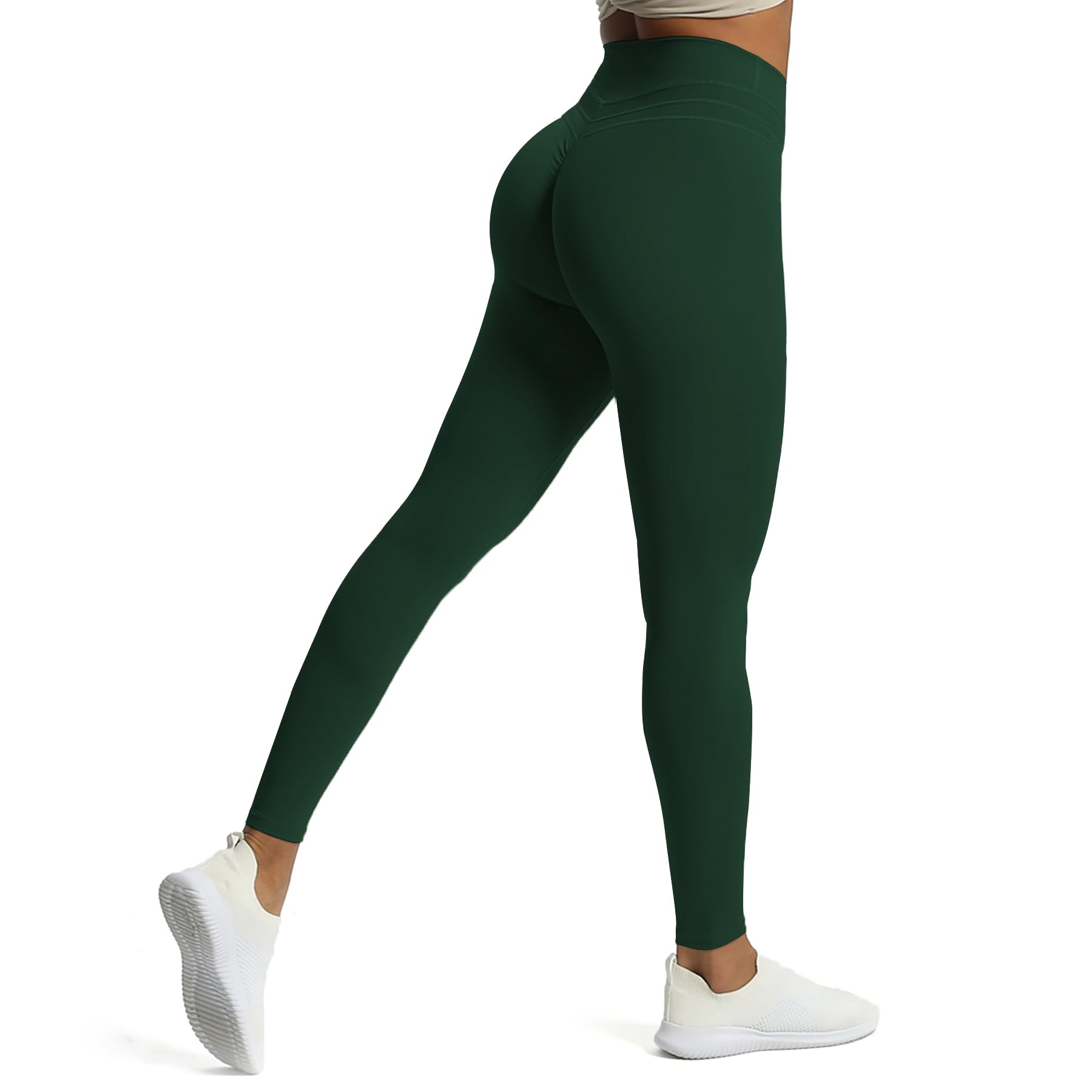 Aoxjox High Waisted Workout Leggings for Women Scrunch Tummy Control Luna Buttery Soft Yoga Pants 26"