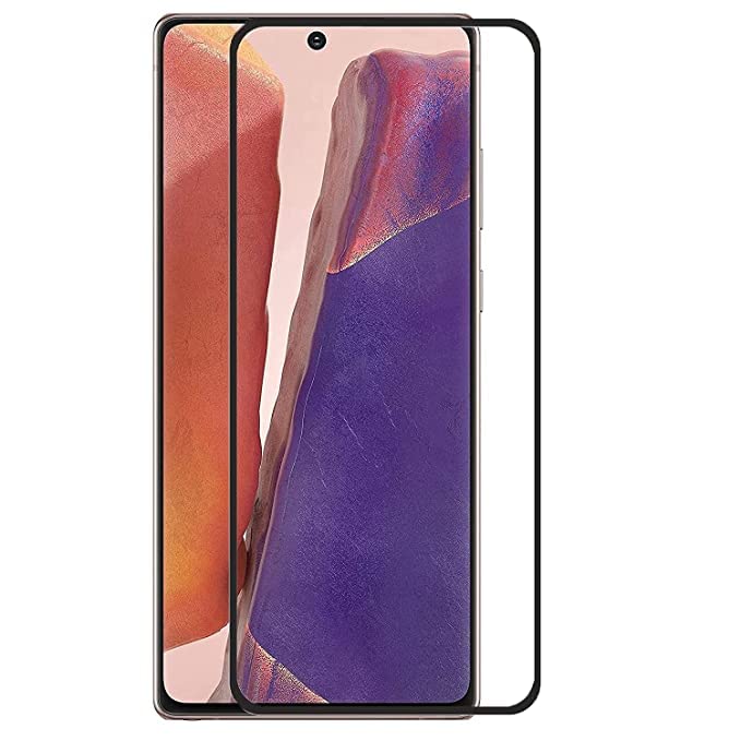 Image of Premium Tempered Glass Design For Samsung Galaxy Note 20 Advanced Border Less Full Edge-To-Edge Protector 3D Curved UV Screen Protector And Easy Installation Kit (Pack Of 1)