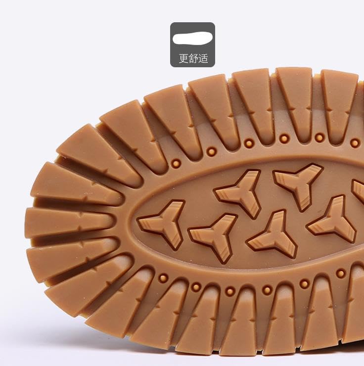 Men's Suede Lace Up Dress Oxford Shoes Hand Stitched Comfortable Non-Slip Work Shoes Fashion Round Toe Casual Business Dress Shoes4