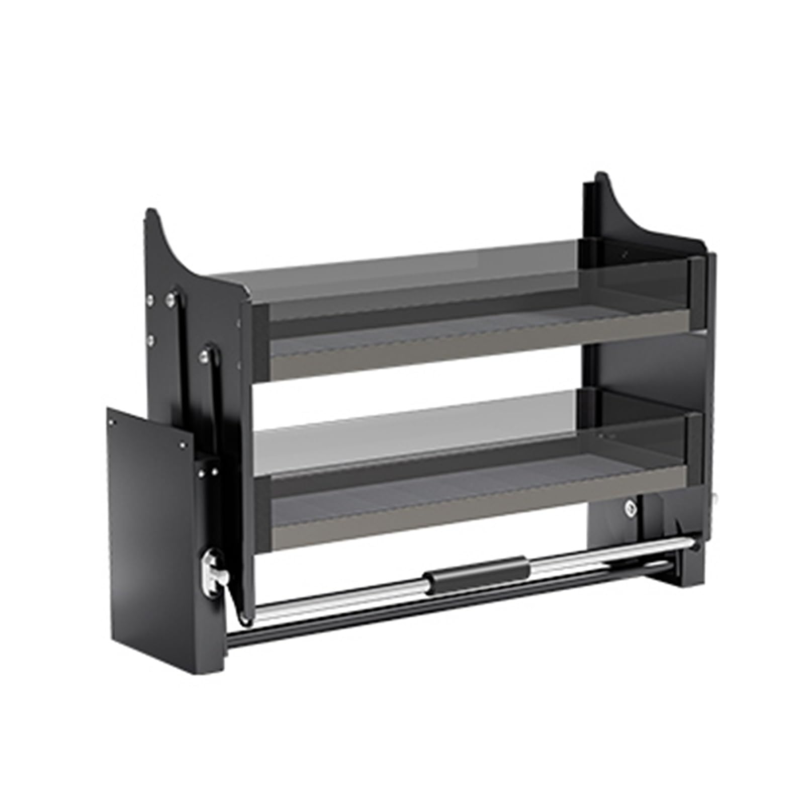 MYUYEE Heavy-Duty Cabinet Shelving, 2-Tier Wall Storage Shelf, Space-Saving Spice Rack For Home Bar And Cafe, 700Mm(700Mm)