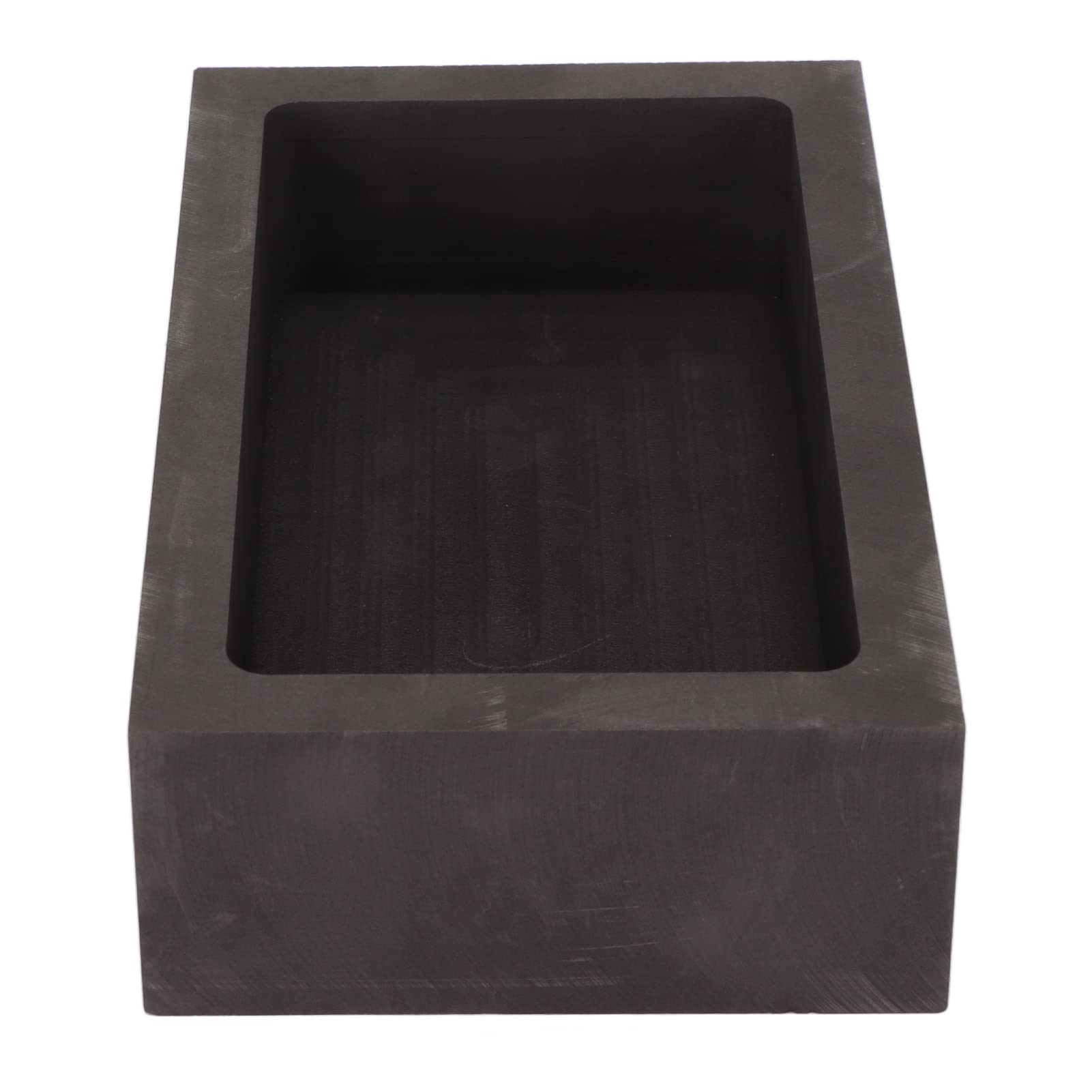 Brrnoo Creuset en Graphite 5000g Haute Pureté, Moule Lingot Métal Raffinage, Conteneur Fonderie Coulée, Réservoir Graphite