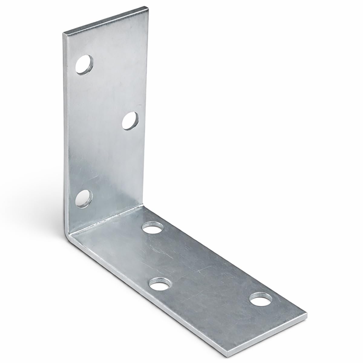 60mm x 60mm x 25mm Galvanised Perforated Angle Plate Bracket Connector for Wood 2mm Thick Steel Corner Bracket Metal L Plate Heavy Duty KM20 (Pack of 2) L07-08ABC โ image 1
