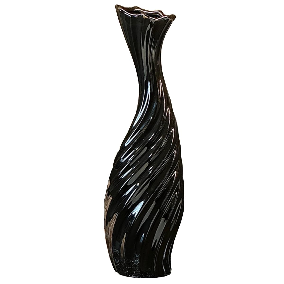 Ceramic vase， Small Modern Farmhouse Vase for Pampas Grass