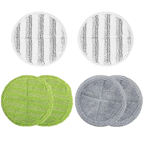 GOBOT Almohadillas de repuesto para fregona eléctrica, lavables y reutilizables, diámetro de 6.3 pulgadas, almohadillas de limpieza para G17 G22 G22S G26 G29 G50 G52