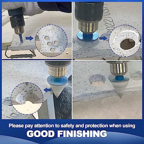 Dry Diamond Core Drill Bit Set,BRSCHNITT Diamond Tile Hole Saw Kit with Round Shank for Porcelain Tile Ceramic Stone Granite Marble - Image 4