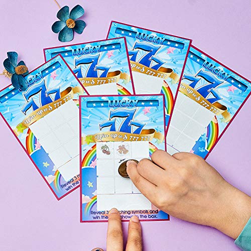 Image of Frienda 20 Pcs Pregnancy Announcement Scratch off Cards 4 x 6 Inch Baby Announcement Fake Lottery Tickets Pregnancy Reveal Creative Ideas for Surprising Future Dad, Family and Friends