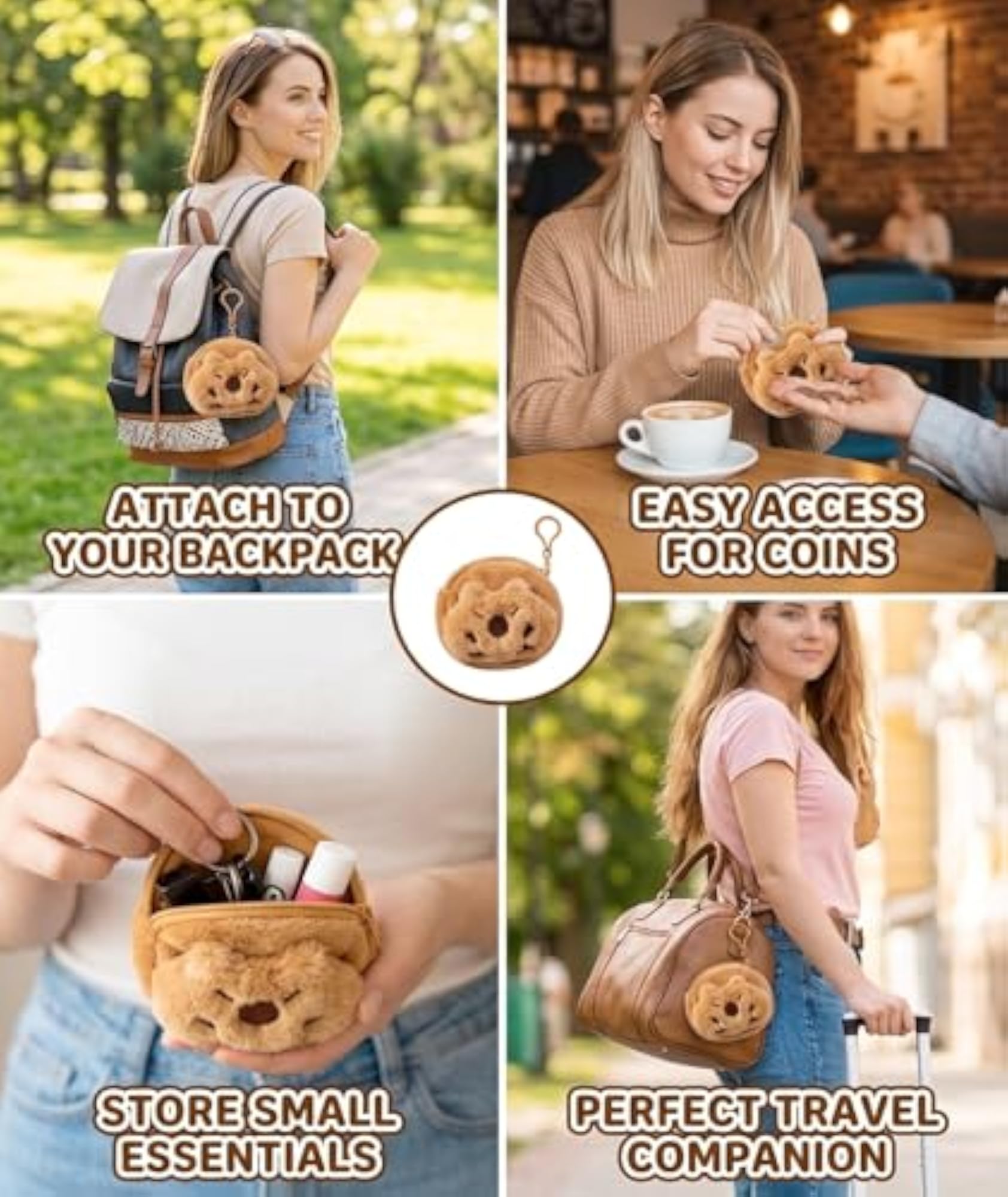 Coin Purse for Women, Capybara Bag