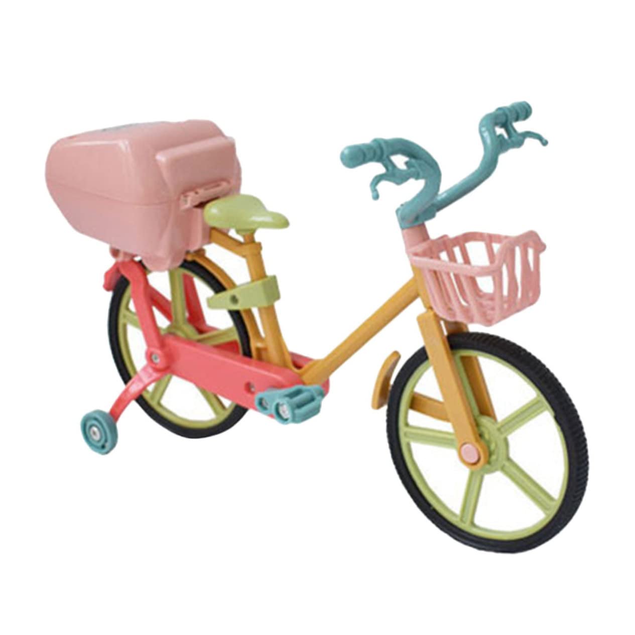 HOMOCONO Bicycle Model Toys for Boys and Girls Creative Musical Bike Statue Delicate Glowing Toy for Home Decor Random