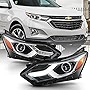 ACANII - For 2018 2019 2020 Chevy Equinox Factory Halogen LED DRL Headlights Headlamps Assembly Driver & passenger Side