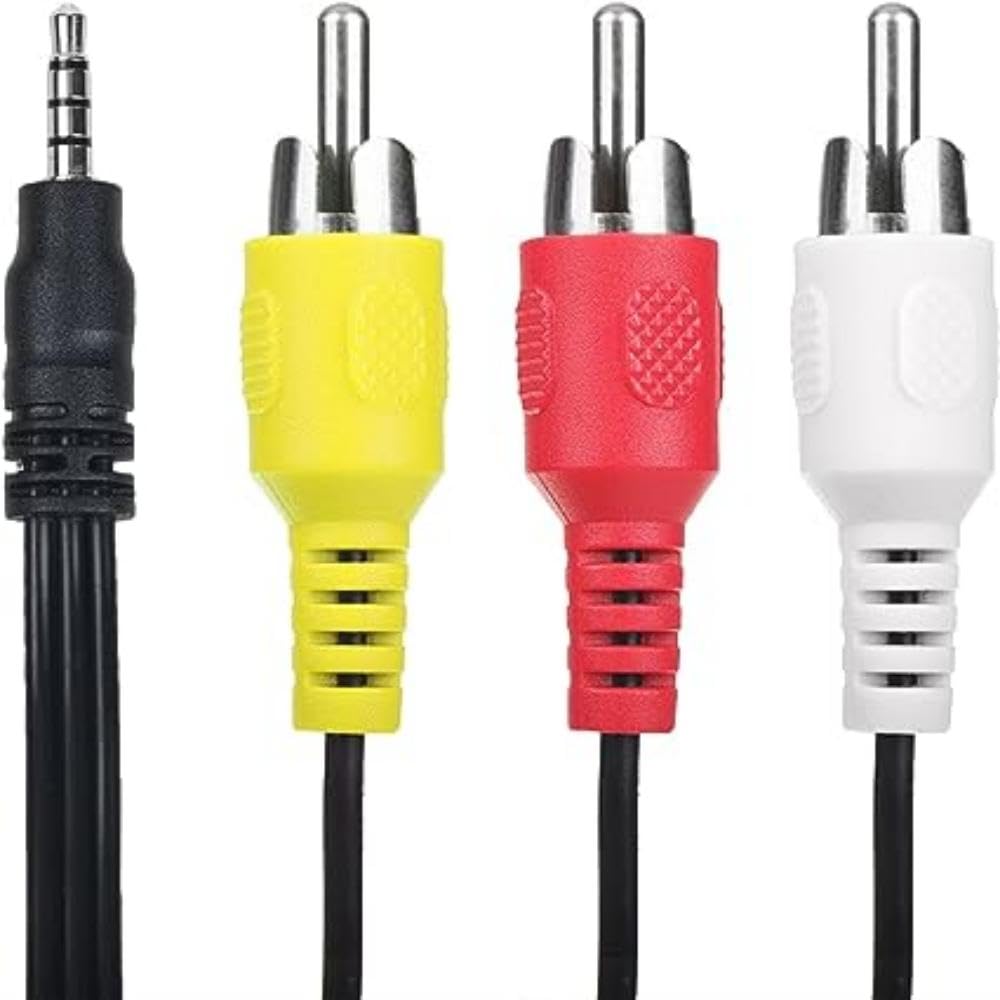 Amazon.co.jp: Nuxkst 5フィート AV A/V テレビ出力ケーブルコード
