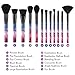 Docolor 12Pcs Makeup Brushes Professional Galaxy Stars Makeup Brush Set Premium Synthetic Kabuki Foundation Blending Brush Face Powder Blush Concealers Eye Shadows Make Up Brushes Kit