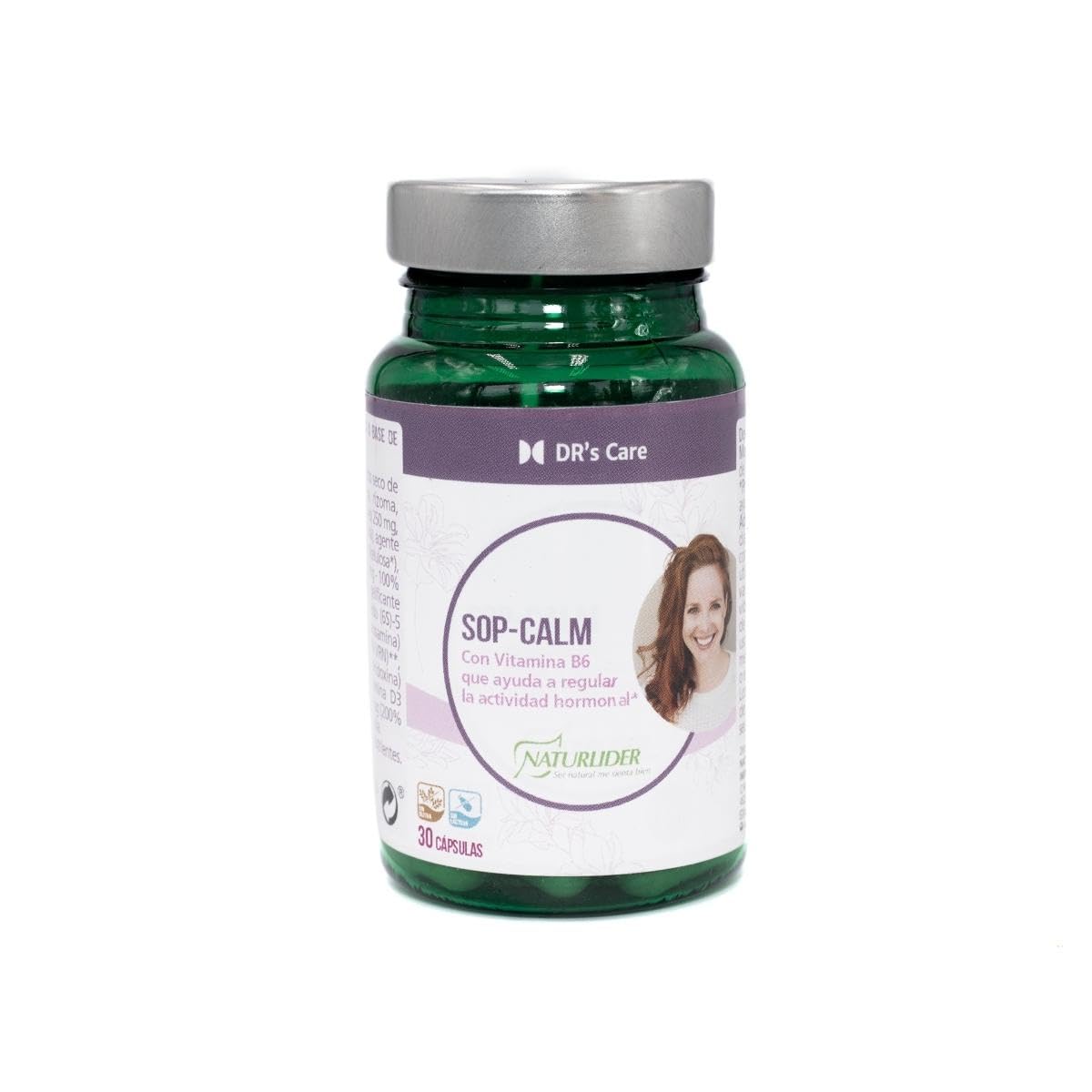 Naturlider - Sop-Calm - Complemento Alimenticio con Vitamina B6 que Ayuda a Regular la Actividad Hormonal - 30 Cápsulas