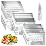 NUOWEI 30PCS Bolsas Herméticas De Almacenamiento Reutilizables, Bolsas Para Alimentos Para Congelar y Conservar, Sellables...
