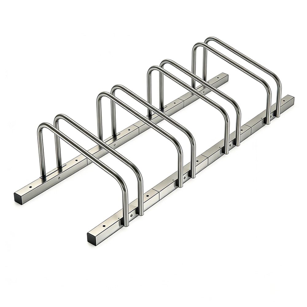 Greenfields Modular Bike Parking Rack – Durable Metal Bicycle Storage System for Garage, Shed or Outdoor Use, Secure Floor or Wall Mounted Stand for Multiple Bikes (4 Bicycles)