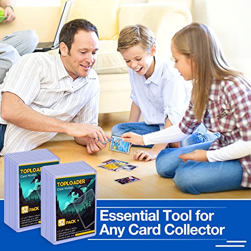 32 Count Toploaders For Cards, Sooez 35Pt Toploader Card Protector, 3" X 4" Hard Plastic Card Sleeves, Baseball Card Protector, Topload Card Holder Case For Collectible Trading Cards Sports Cards Mtg #TOP6