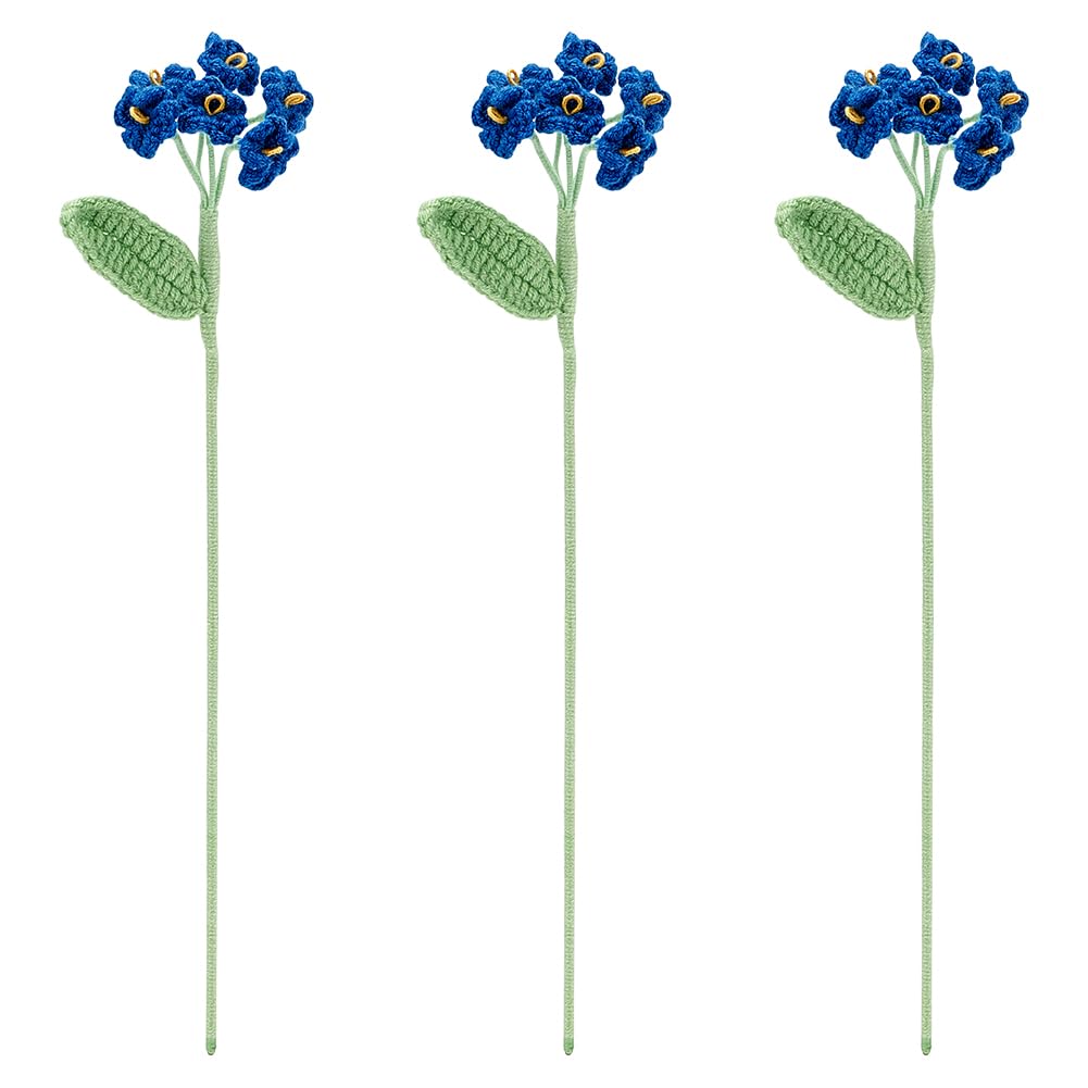 Amazon.com: FINGERINSPIRE 3 PCS Crochet Forget Me Not Flower