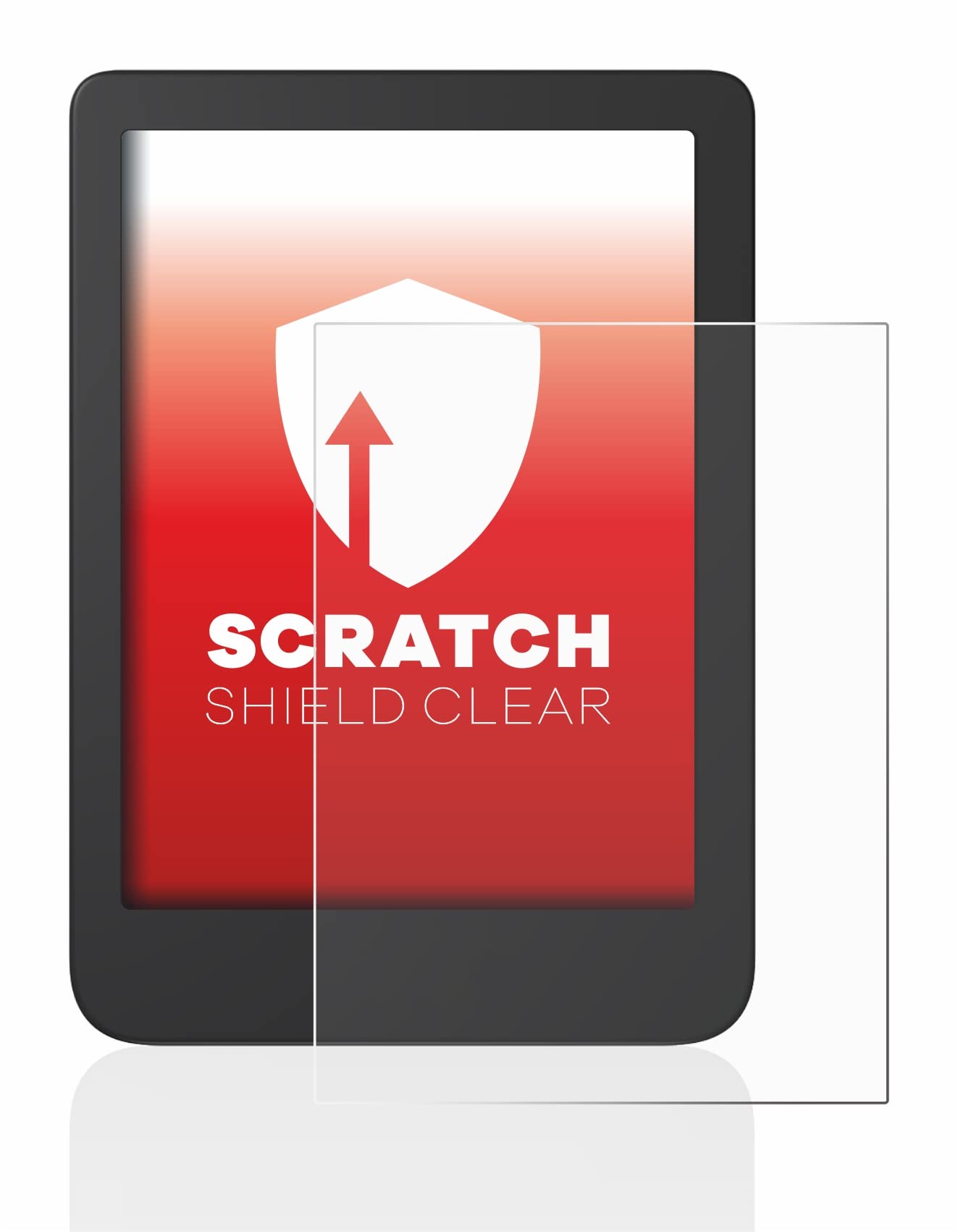upscreen Scratch Shield Screen Protector compatible with Tolino Shine 4 - HD-Clear, Anti-Fingerprint