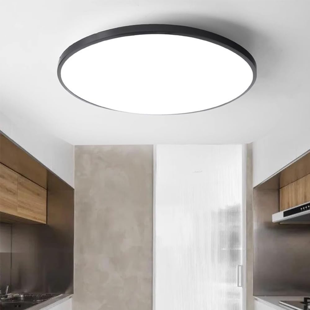 Lampka nocna z lampką sufitową, zimne białe światło, lampa sufitowa LED z radarowym czujnikiem ruchu, okrągła lampa sufitowa do kuchni, do łazienki, biura, balkonu, garażu