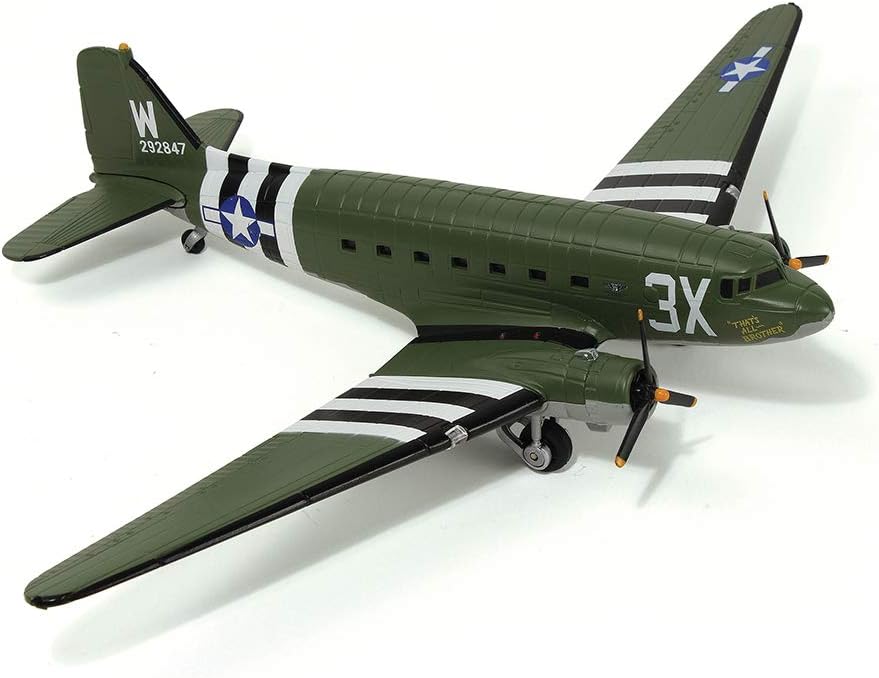 Kits Modelo De Rompecabezas Militares, 1/72 Escala C-47A Skytrain Transporte Modelo De Plástico, 10.6 Pulgadas X 15.9 Pulgadas, 150Pcs