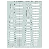 ドラパス テンプレート E221 楕円定規 5度 & 10度 31221