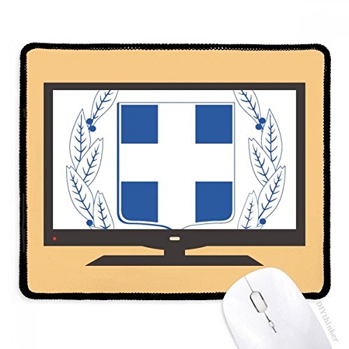 Alfombrilla de ratón de goma con acabado premium del emblema nacional de Grecia