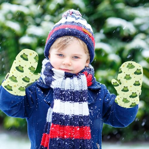 Image of Plaaee Early 1990s Pattern Kids Glove Warm Mitten Winter Favor for Toddler Boys and Girls Children Cold Weather Gloves