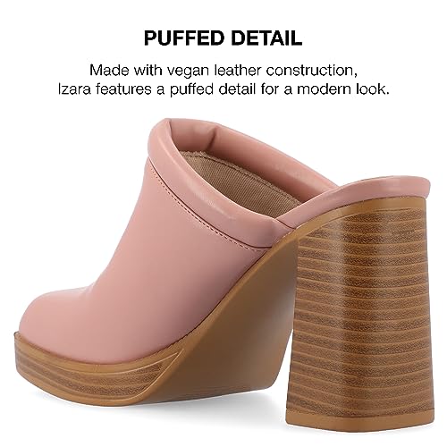 Journee Womens Tru Comfort Foam Izara Slip On Platform Mule Pumps3