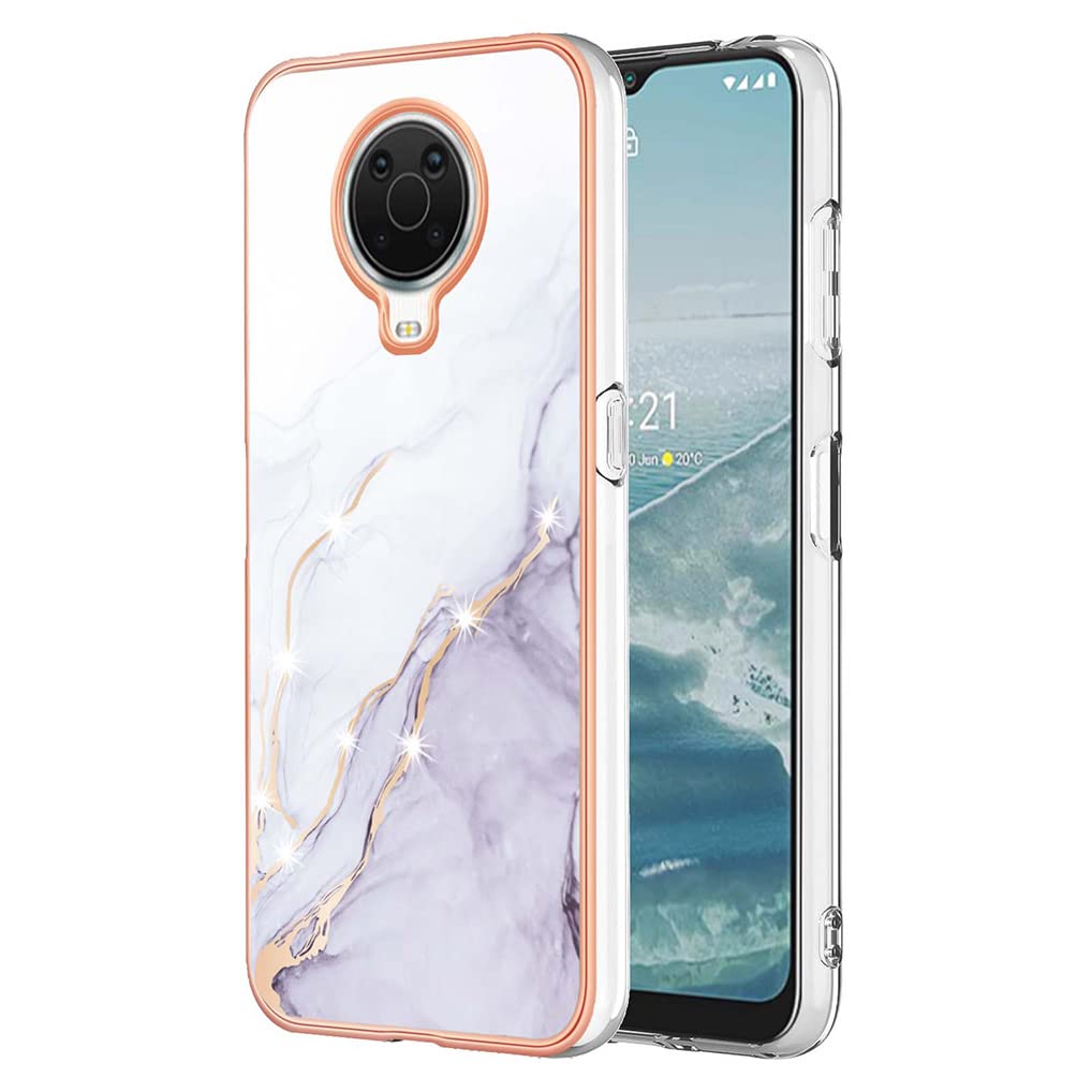 Custodia Per Nokia G20 Con Fiori Romantici – Morbida E Trasparente, Anti-Graffio, Ultra Sottile