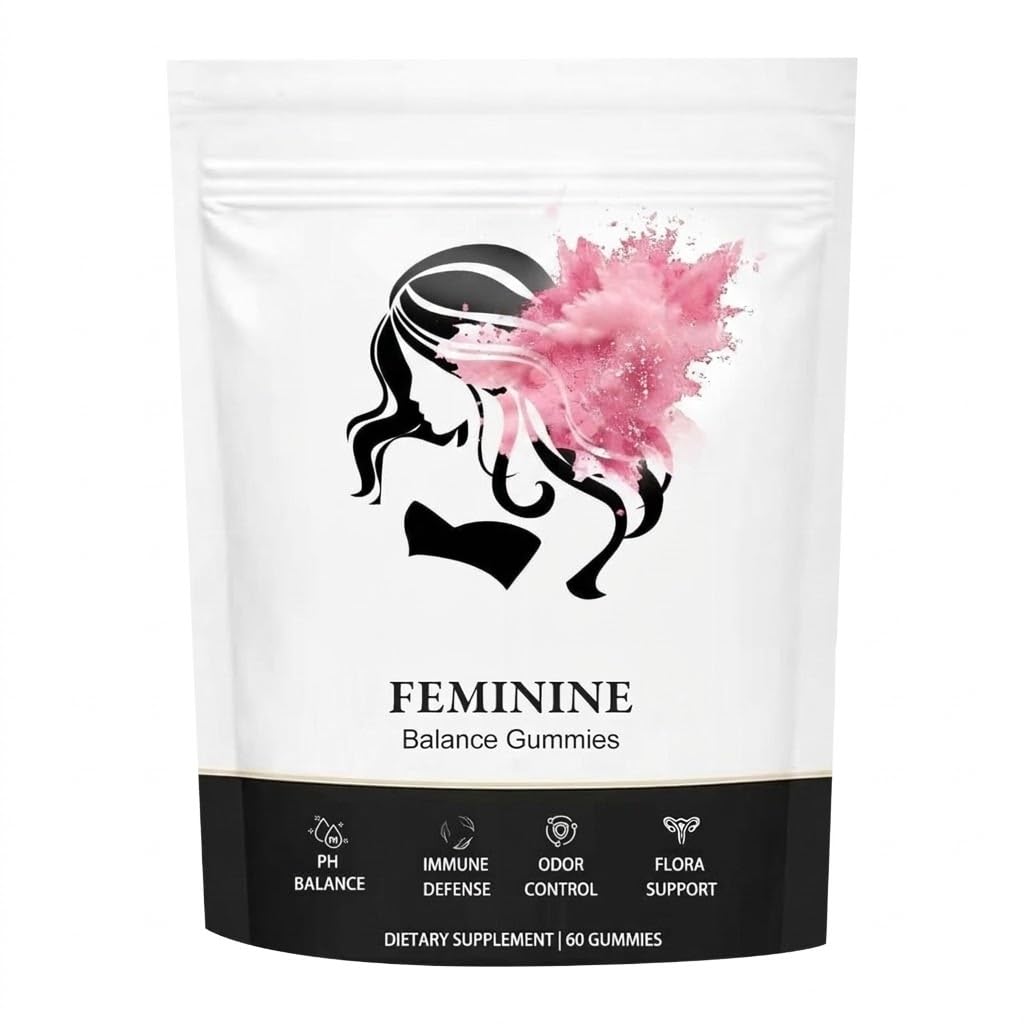 Feminine Balance Gummies, Premium Feminine Balance Gummies for Women’s, Vegan Hawaiian Pineapple, pH Balance, Healthy Odor, Flora and Immune Support, Vaginal Health Support, 60 Count (Pineapple)