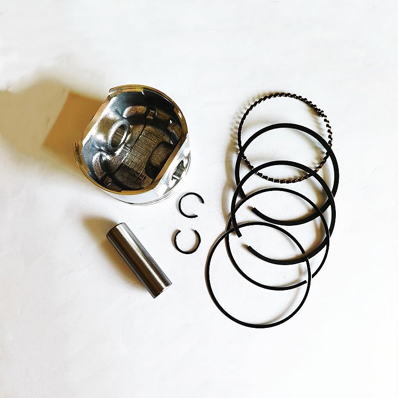 Piston Kit 58mm Fits EX13 EX13D 4.5HP 4 Stroke Engine Motor Water Pump Ring Pin Clip Assembly Replacement