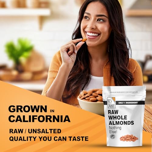 Image of It's Just - Raw Whole Almonds, Unsalted, 32oz