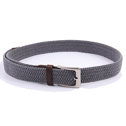 Image of Canvas Elastic Fabric Woven Stretch Multicolored Braided Belts