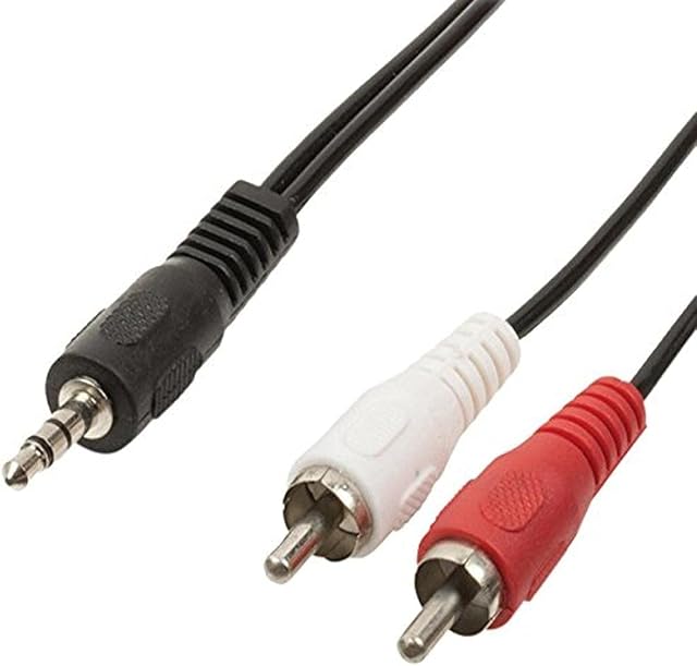 Valueline 1.50 m 3.5 mm Jack Stereo Audio Adapter Male to 2x RCA Male Cable - Black