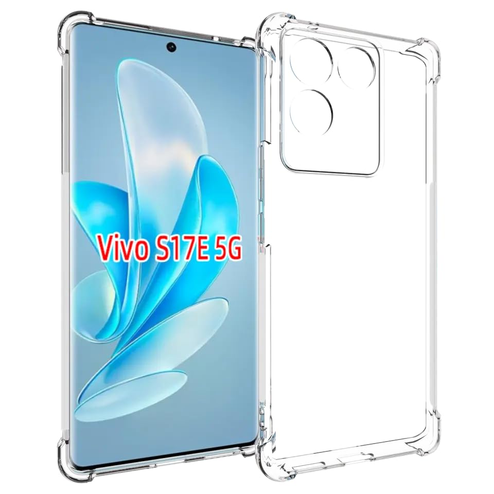 Image of for vivo T2 Pro Case,vivo T2 Pro Phone Case Clear Transparent Reinforced Corners TPU Shock-Absorption Flexible Cell Phone Cover for vivo T2 Pro - Transparent