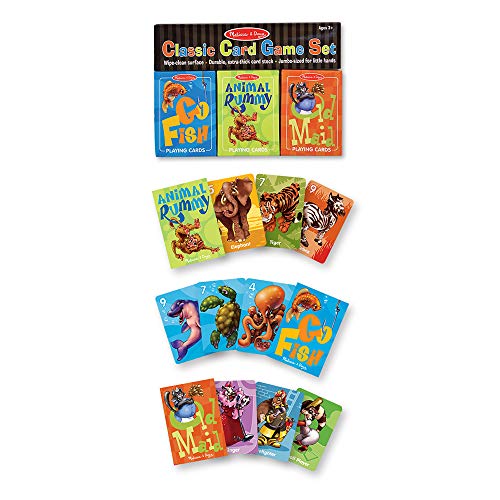 Melissa & Doug Classic Card Games Set - Old Maid, Go Fish, Rummy - Image 6