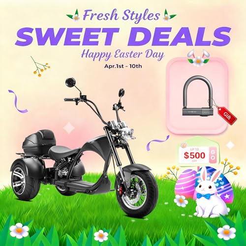 eAhora M2 2000W Electric Tricycle for Adults/Seniors with