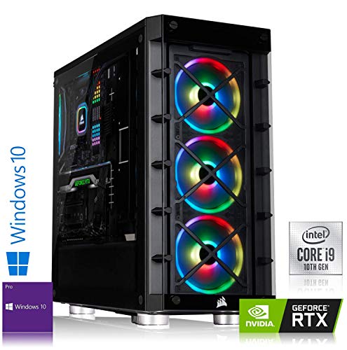 Memory PC High End PC Intel i9-10900K 10x 3.70 GHz| RTX 2080 Ti 11GB 4K | ASUS Z490-F Strix | H115i RGB Platinum Wasserkühlung | 64 GB DDR4 RAM | 1000 GB 970 Evo NVMe SSD + 4000 GB HDD Windows 10