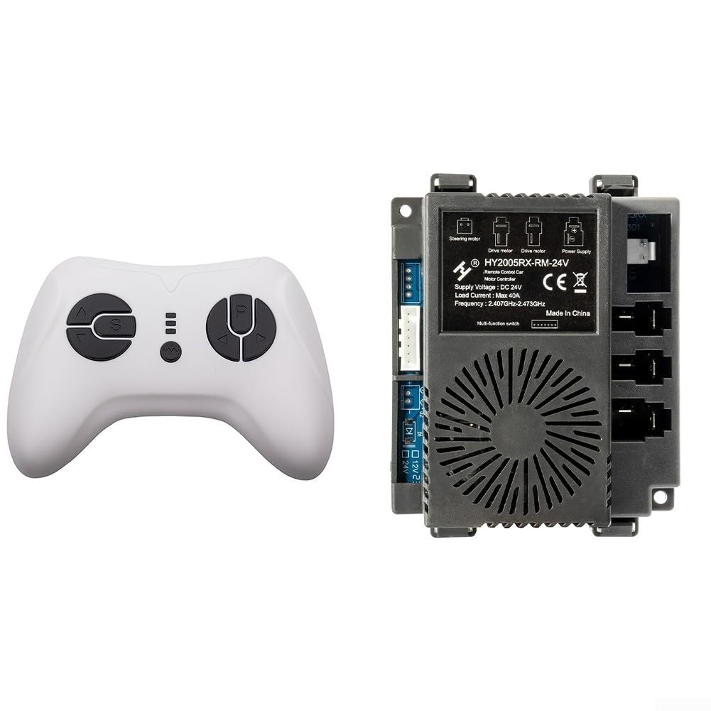 HY2005RX RM 24V 2 4G Récepteur Contrôleur sans fil pour voitures électriques pour enfants Compatible avec l'électronique de véhicule standard (récepteur)