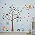Timber Artbox Cheerful Nursery Wall Decals with Owls & Tree - Best Décor for Kids Room, Nursery & Playroom
