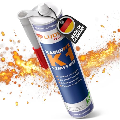 Feuerfester Schamottkleber Kleber zur Kaminreparatur Schamottekleber Ofenkleber hitzebeständig bis min.1000C. Klebt auch feuerfeste Bauteile