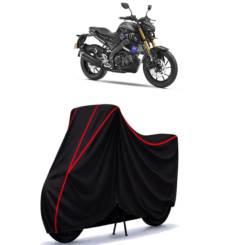 Image of MT 15 Water Resistant Bike Cover for All Motorcycles & Scooters | Heavy Duty Premium Taffeta Fabric | UV Protection, Dustproof, Scratchproof | All Weather Two Wheeler Body Cover with Elastic Bottom
