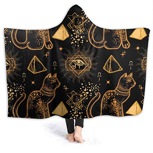 Fleece Wearable Hooded Blanket Alchemy And Astrology Vibes Soft Cozy Fuzzy Plush Twin