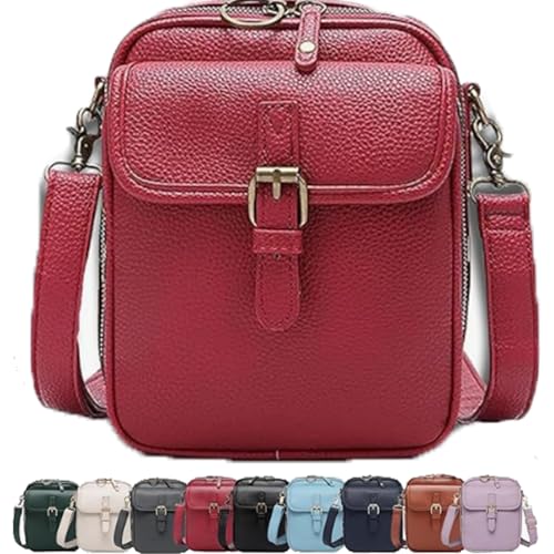 Forcipower Crossbody Bag, Urvashi Crossbody Leather Bag for Women, Anti-Theft Vintage Shoulder Messenger Bags
