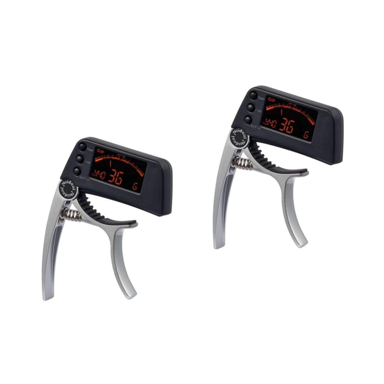 2pezzi Accordatore e Capo Elettronico Display Lcd Tuner Clip Chitarra Ukulele e Banjo Strumento Sensibilità