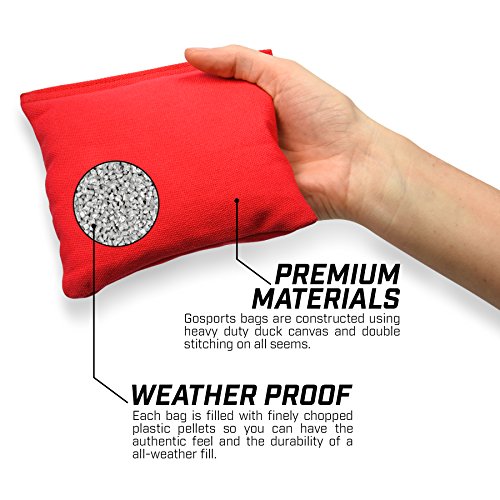 GoSports-Premium-All-Weather-Duck-Cloth-Cornhole-Bean-Bag-Set-Includes-Tote-Bag