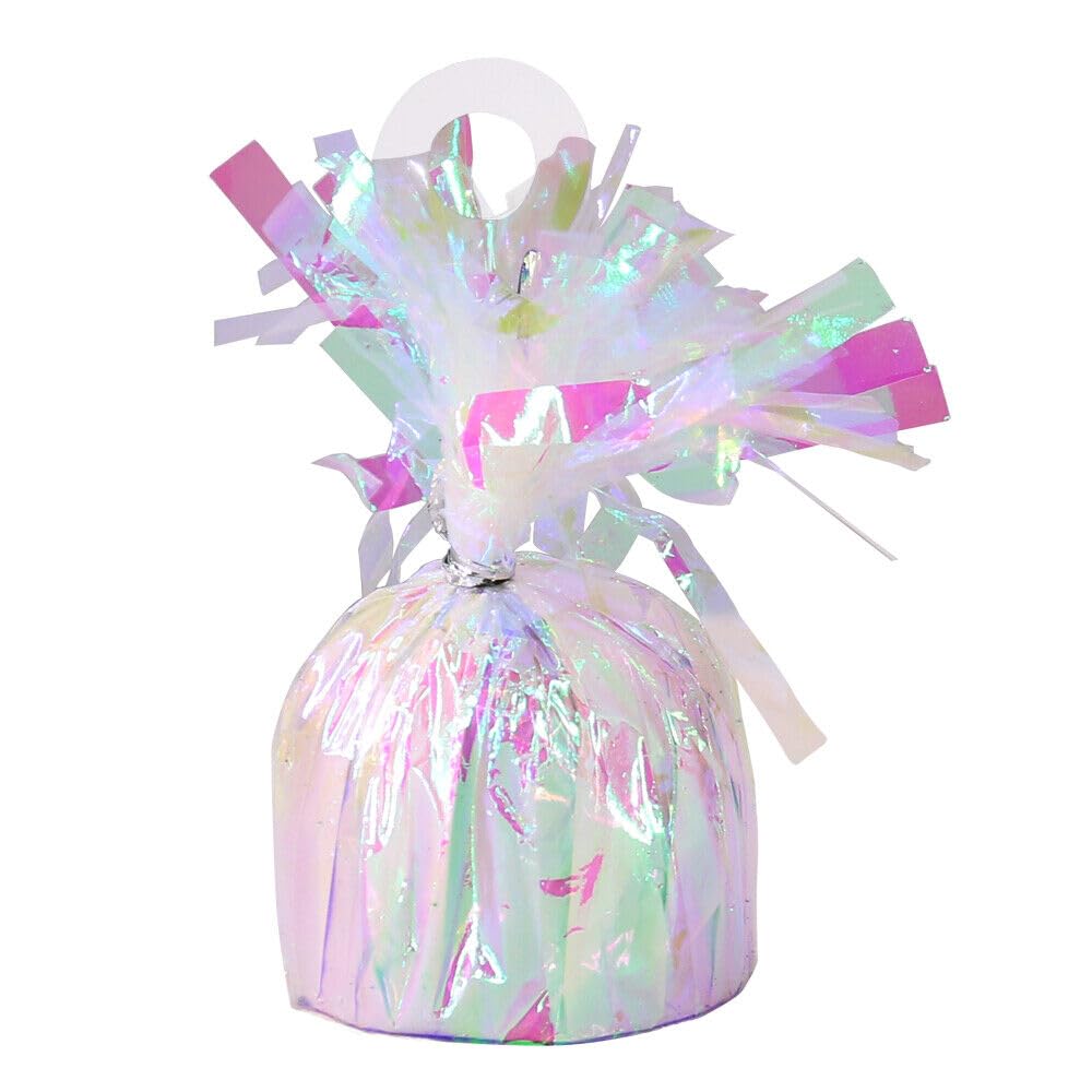 6 x Foil Balloon Weights – 170g Heavy Helium Balloon Holders with Loop for Parties, Birthdays, Weddings, Christmas & Event Decorations — image 1